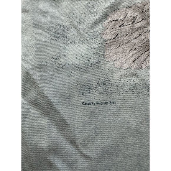 VINTAGE 90'S DENIM BUTTON UP SHIRT WITH EAGLE SIZE 2XL | E1 - Picture 8 of 9